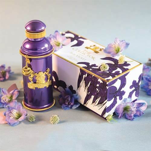 Flacon Iris Violet – Parfum pétillant et moderne pour femme, disponible chez Parfumerie Passion au meilleur prix | Livraison rapide partout au Maroc
