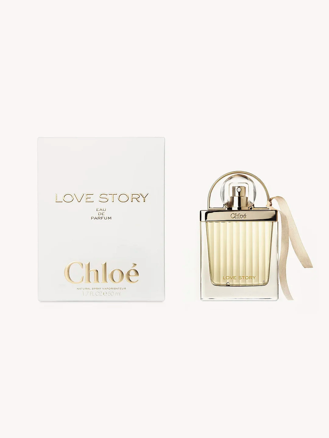 Détails du flacon Love Story – finition dorée et lanière délicate | Parfum Femme | Parfumerie Maroc | Meilleur Prix | Livraison Rapide | Produit Authentique
