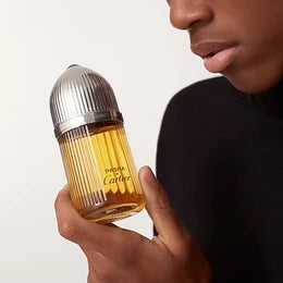 Boîte Pasha de Cartier Parfum – packaging haut de gamme et raffiné