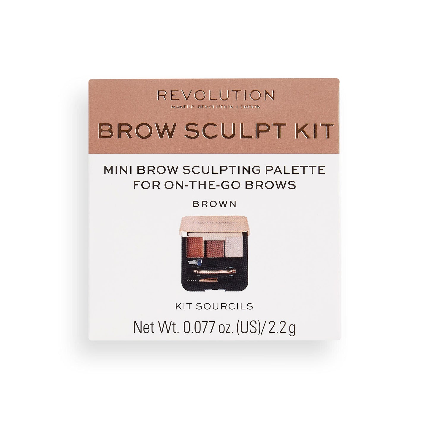 REVOLUTION BROW SCULPT KIT BROWN