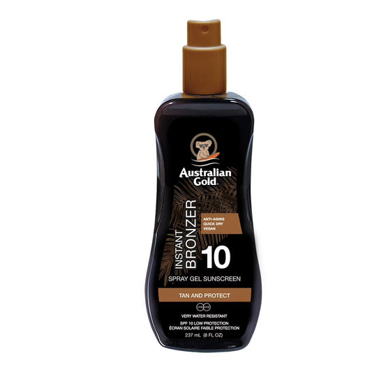 SPF 10 SPRAY GEL AVEC AGENT BRONZANT