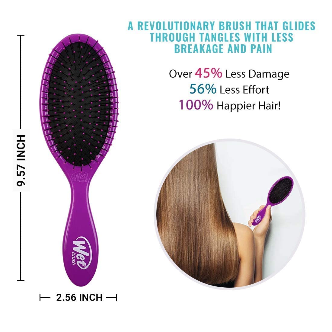 WET BRUSH PRO DETANGLE - BROSSE  À CHEVEUX DÉMÊLANTE