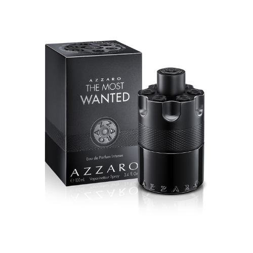 Flacon noir The Most Wanted – Parfum boisé épicé intense, disponible chez Parfumerie Passion au meilleur prix | Livraison rapide partout au Maroc
