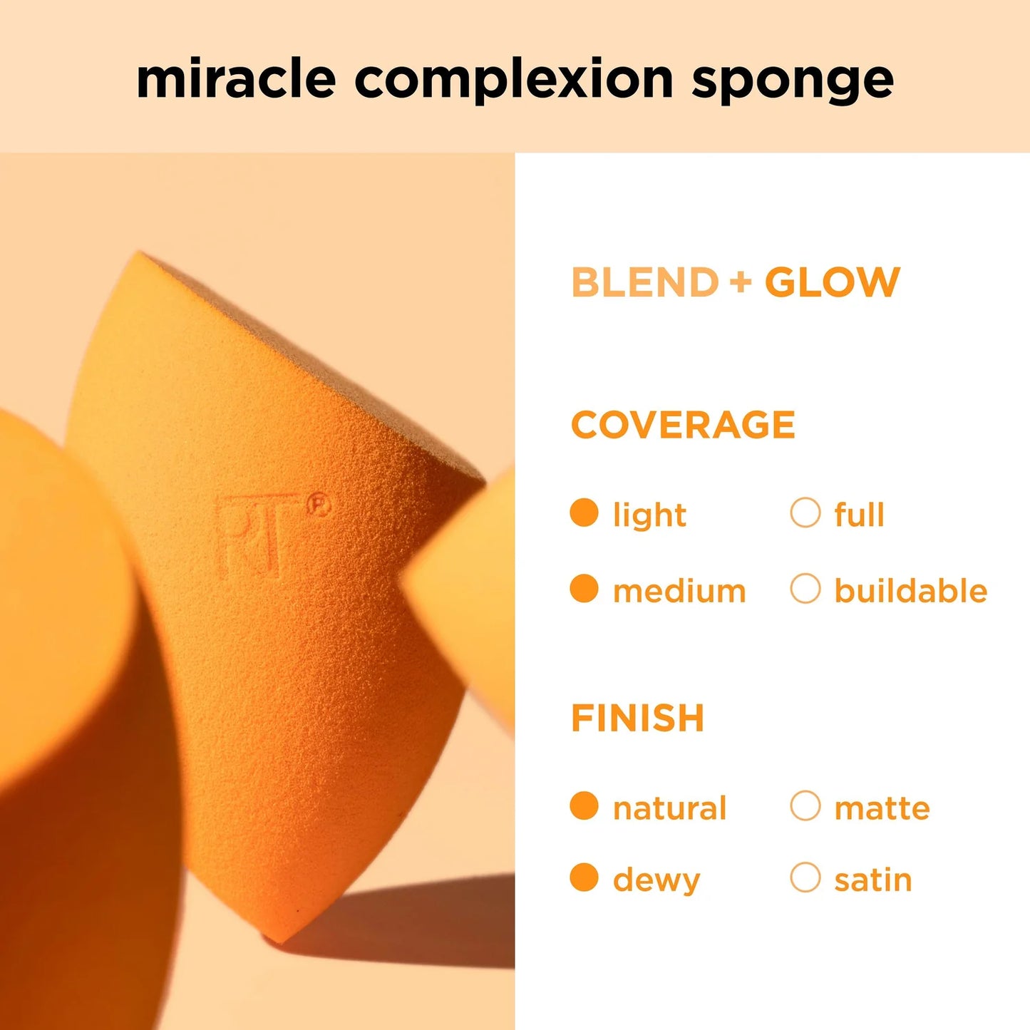 MIRACLE COMPLEXION SPONGE, 2 COUNT