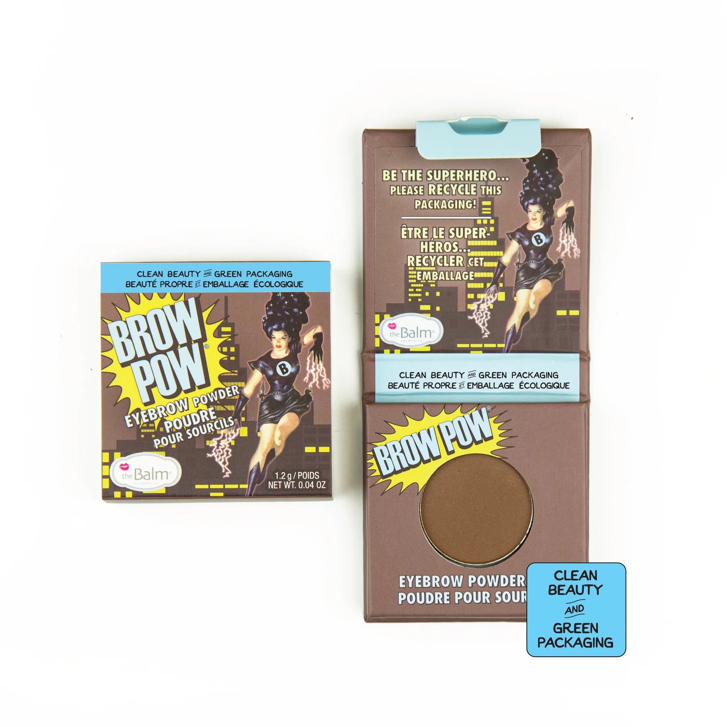 BROW POW® EYEBROW POWDER -  LIGHT BROWN