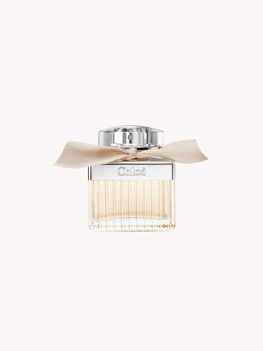 Flacon Chloé Eau de Parfum – verre plissé iconique et ruban beige rosé | Parfumerie Maroc | Meilleur Prix | Livraison Rapide | Produit Authentique | Parfum Femme
