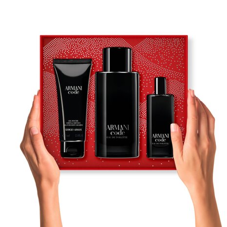 Armani Code Coffret – Eau de toilette et soin assorti, disponible chez Parfumerie Passion au meilleur prix | Livraison rapide partout au Maroc