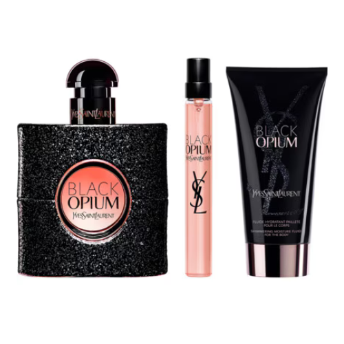 Yves Saint Laurent Black Opium – Coffret café, vanille et musc, disponible chez Parfumerie Passion au meilleur prix | Livraison rapide partout au Maroc
