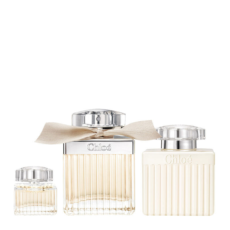 Coffret Chloé avec Eau de Parfum, lait pour le corps et miniature | Parfumerie Maroc | Meilleur Prix | Livraison Rapide | Produit Authentique | Parfum Femme