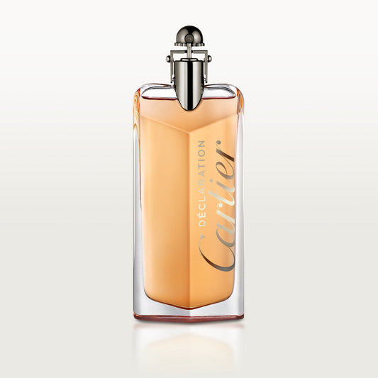 Flacon Déclaration Parfum – silhouette emblématique aux reflets cuivrés

