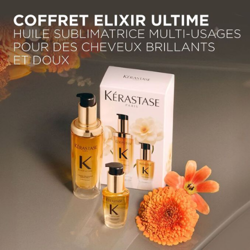 Elixir Ultime Coffret Cadeau Duo | Kérastase | Soin cheveux brillance et nutrition | Parfumerie Maroc | Meilleur Prix | Livraison express au Maroc | Achat en ligne