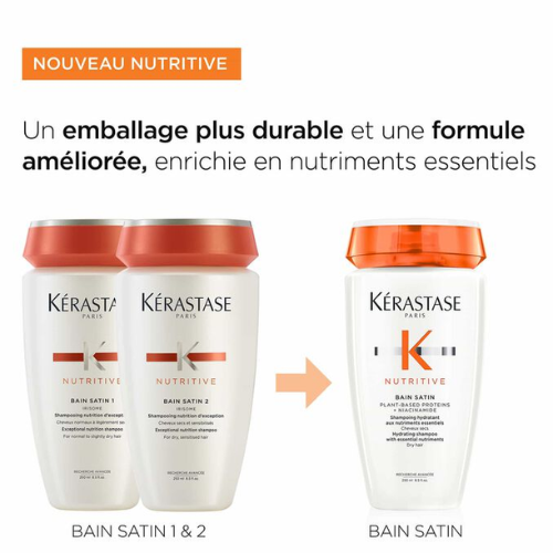 Nutritive Bain Satin | Kérastase | Shampooing nourrissant cheveux secs | Parfumerie Maroc | Meilleur Prix | Livraison express au Maroc | Achat en ligne
