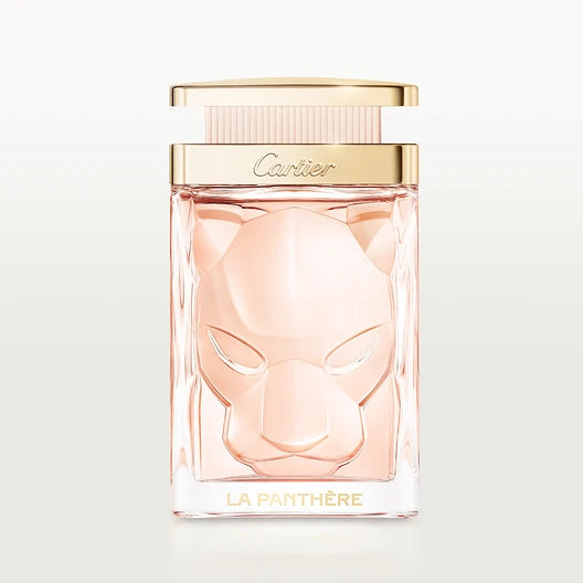 Flacon La Panthère Eau de Toilette – visage félin sculpté et transparence

