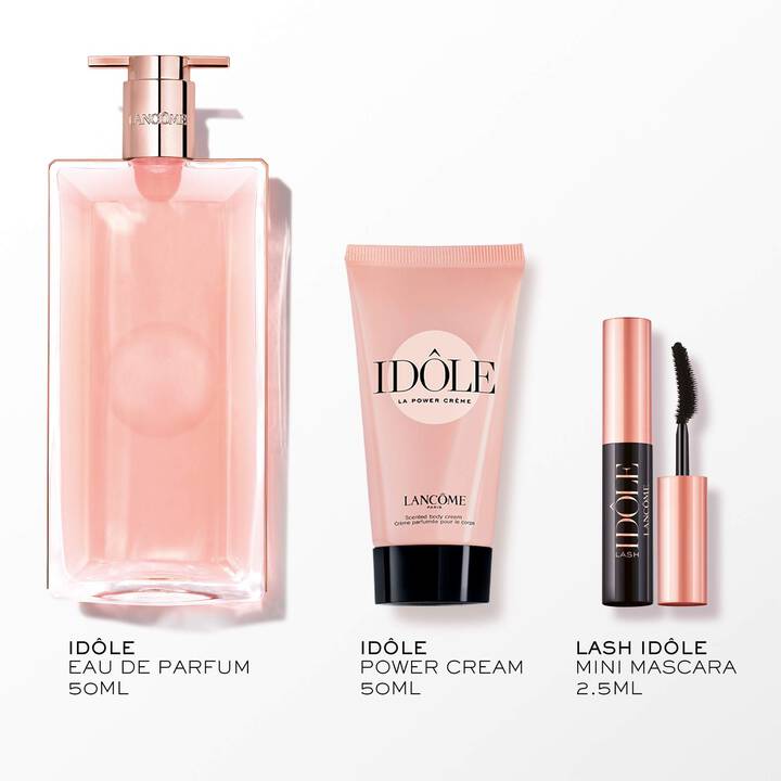 Lancôme Idôle – Coffret élégant au jasmin et musc blanc, disponible chez Parfumerie Passion au meilleur prix | Livraison rapide partout au Maroc