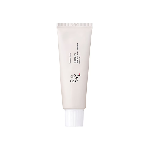 RELIEF SUN:  ÉCRAN SOLAIRE RIZ & PROBIOTIQUES | SPF50+