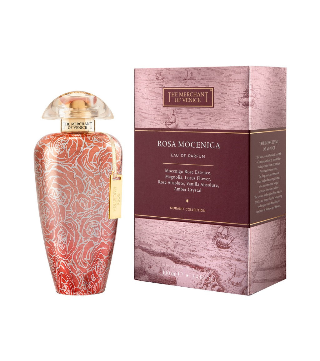 Flacon d’exception Rosa Moceniga – Rose raffinée vénitienne, disponible chez Parfumerie Passion au meilleur prix | Livraison rapide partout au Maroc